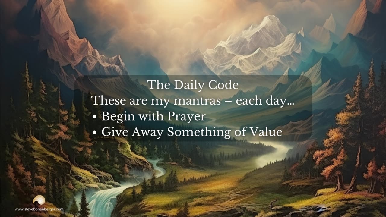 Reflections upon ‘The Daily Code’ | Moments With Dr. Steve