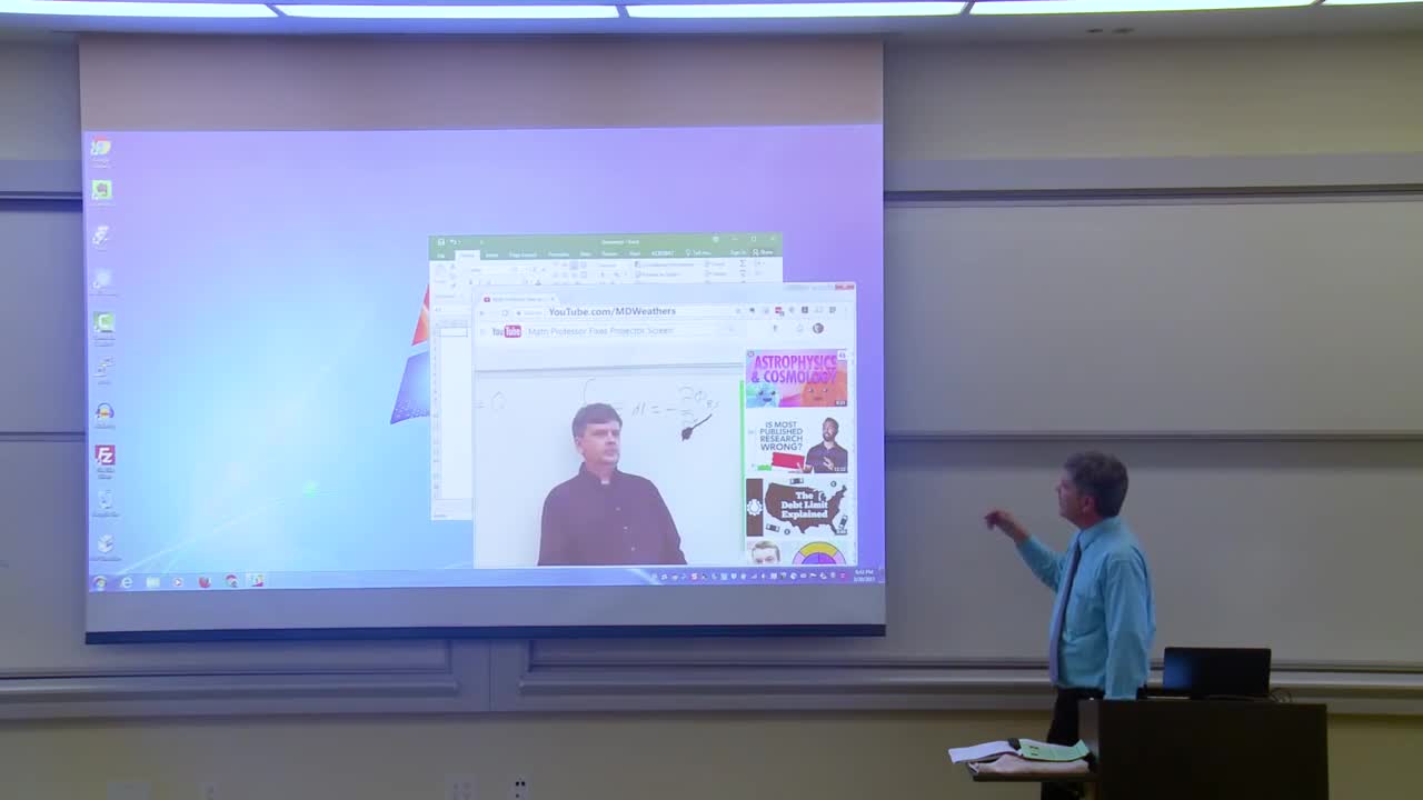 Professor Fixes Projector Screen (Hilarious Prank)