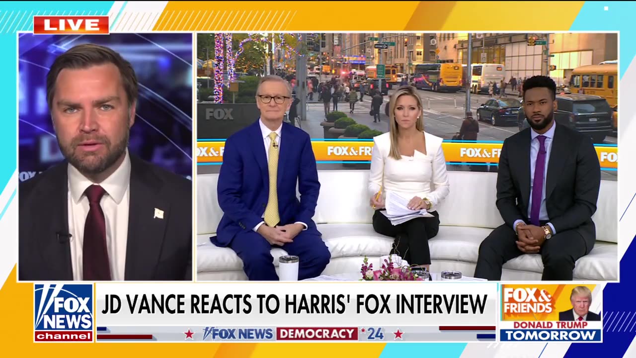 JD Vance reacts to Kamala Harris interview 'Couldn't answer a direct question'