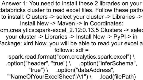 Reading Excelxlsx with Pyspark does not work above a certain medium size