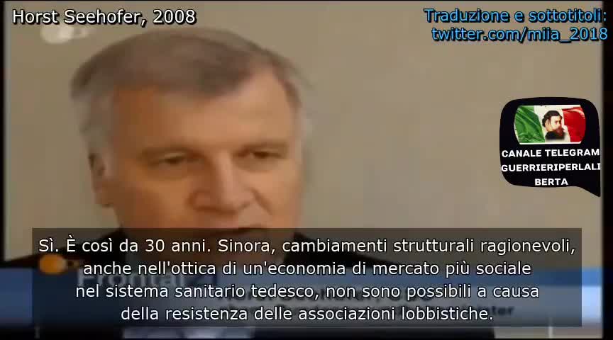 Il ministro tedesco Seehofer nel 2008 dichiarava:
