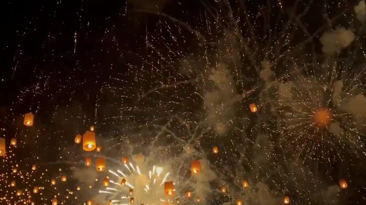 Evening scene of royal festival