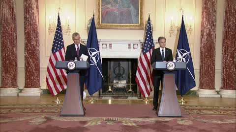 Secretary Blinken holds a joint press availability with NATO Secretary General Jens Stoltenberg.