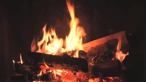 The best real fireplace video!