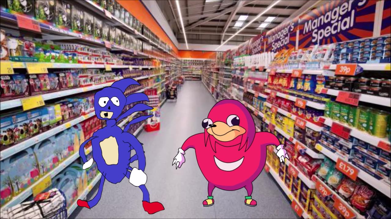 Ugandan Knuckles And Sanic Skittles Meme-Meme Mentom