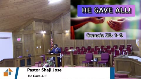 Pastor Shaji Jose // He Gave All!