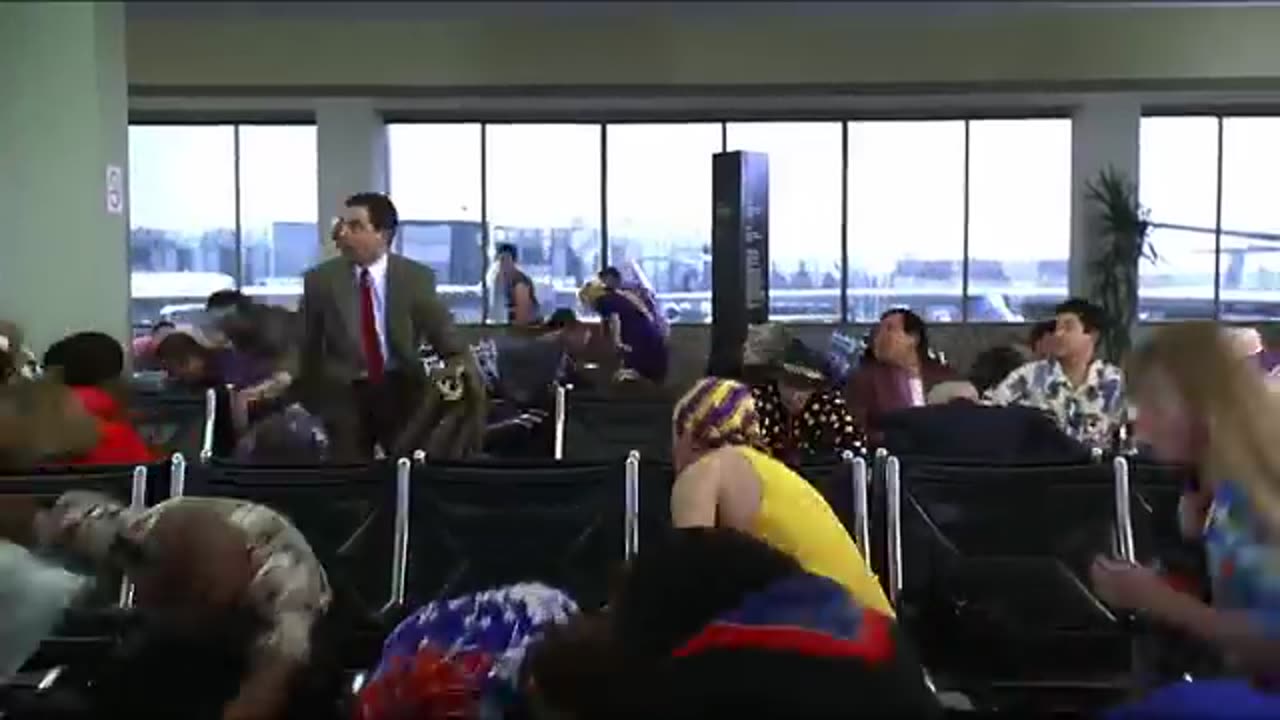 Mr bean in Airplane