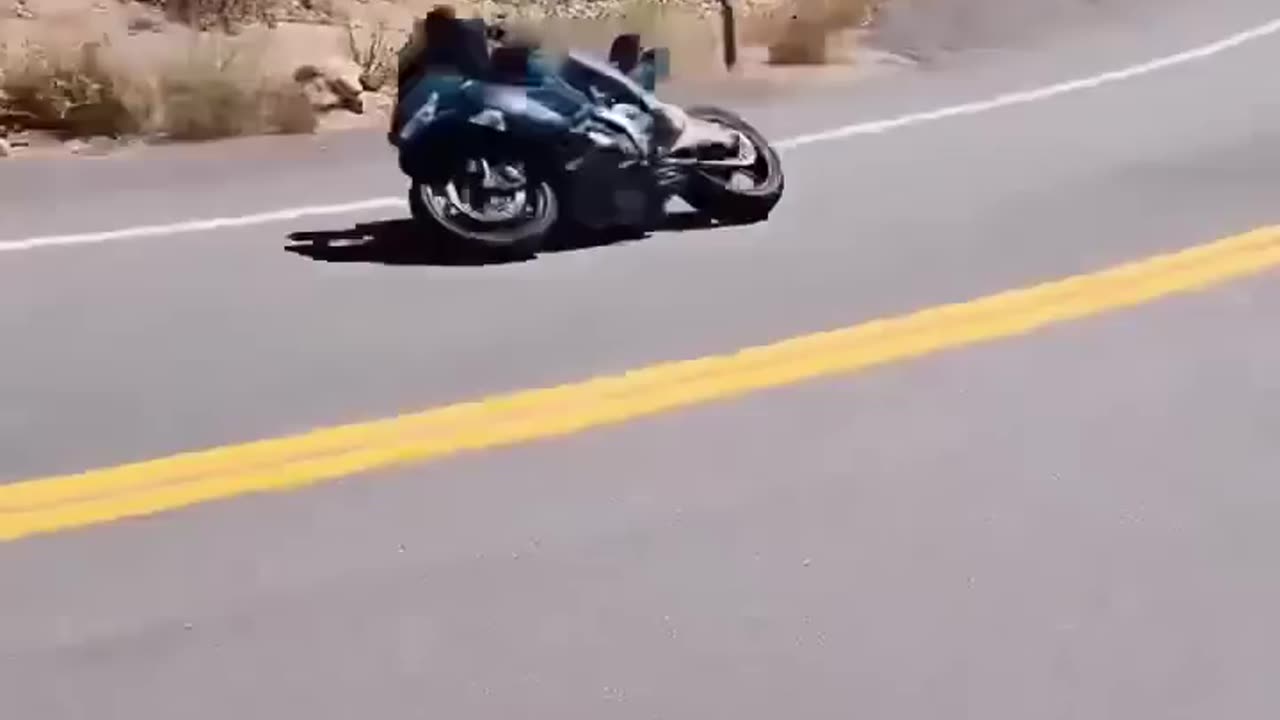 Brutal Motorcycle Crash