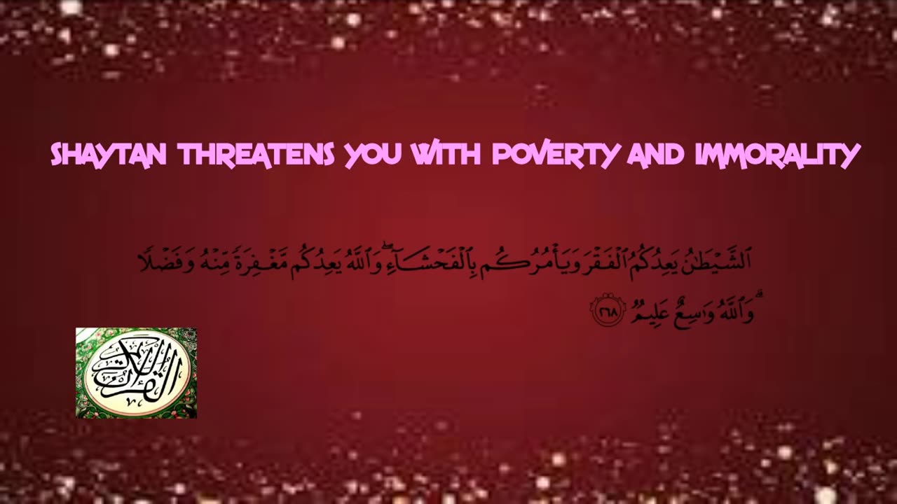 Shaytan threatens with Poverty