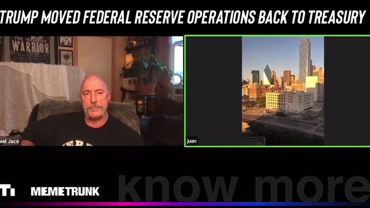 Trump moved Federal Reserve operations back to the treasury. Steve Mnuchin