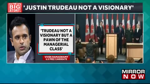 Watch: U.S Candidate Vivek ramaswamy candid take on Canadian PM Trudeau |Top news