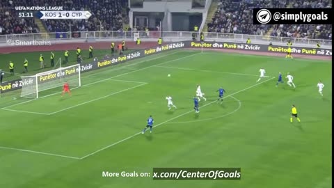 ⚽️GOAL | 🇽🇰 Kosovo 2-0 Cyprus 🇨🇾 | Ermal Krasniqi