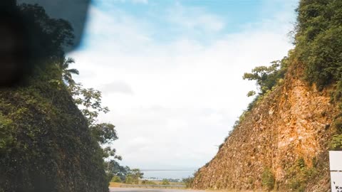 Highway in the middle of a mountain range