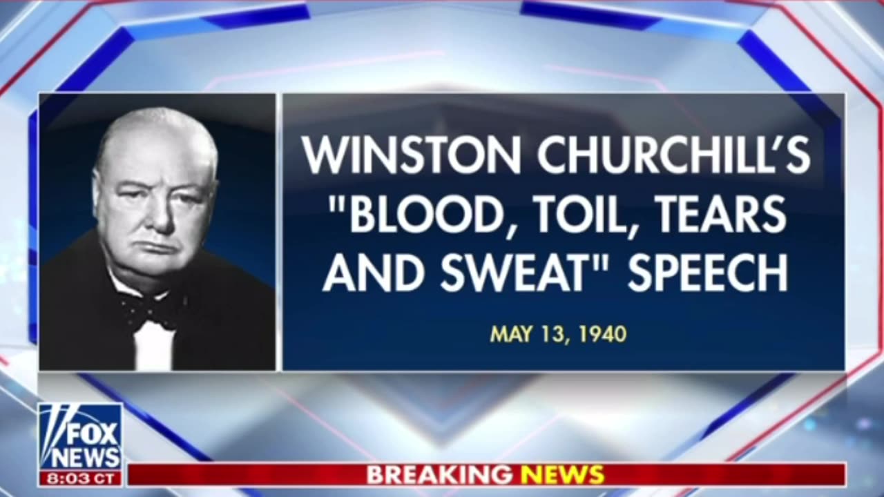 Winston Churchill's Blood Toil Tears and Sweat Speech