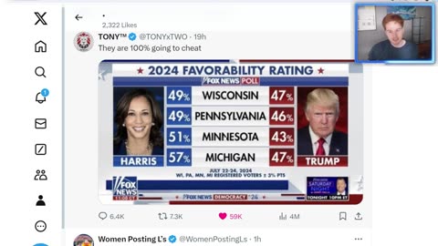 Depressed Ginger - *NEW* Trump vs Harris Election Forecast Prediction Map U pdate