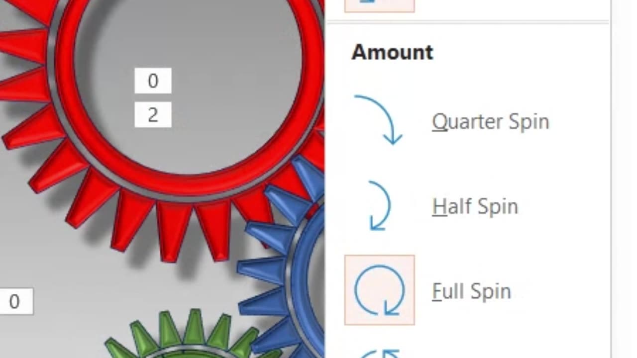 PowerPoint Tutorial : 1 Min to create Rotating Gear PowerPoint Presentation