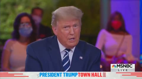 Trump Confronted Town Hall 2020 October Just Before Election Bin Laden Seal Team 6