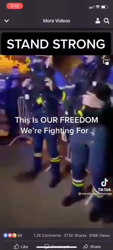 Stand Strong！我們與人民同行，This is our freedom.這是我們的自由We're fighting for.我們會為此抗爭、堅持下去～