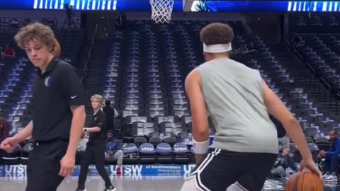 Klay Thompson pre game workout