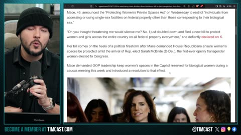 GOP Files To BAN MEN In WOMENS Bathrooms, Nancy Mace DOUBLES DOWN, Democrats TOO SCARED To Oppose