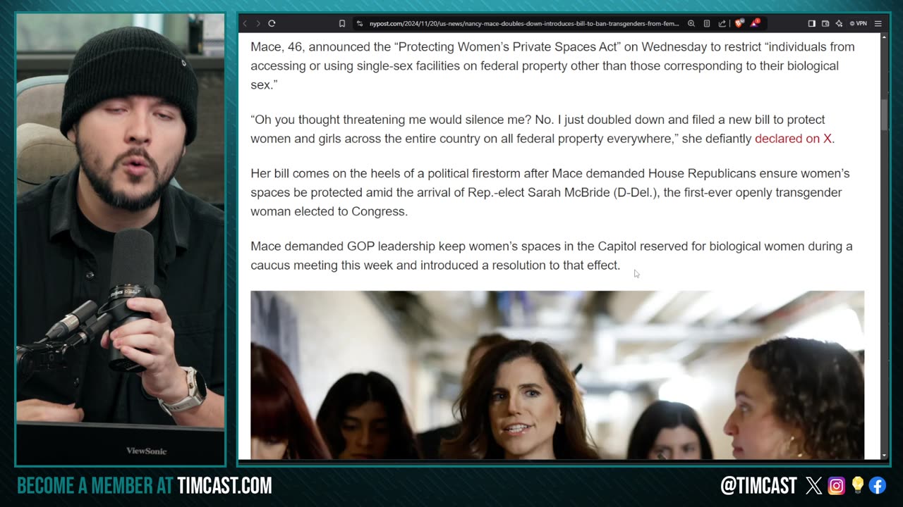 GOP Files To BAN MEN In WOMENS Bathrooms, Nancy Mace DOUBLES DOWN, Democrats TOO SCARED To Oppose