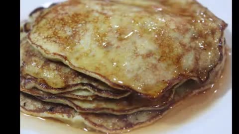 Banana and egg pancakes, only two ingredients, 2 minutes #pancakes #پنکیک