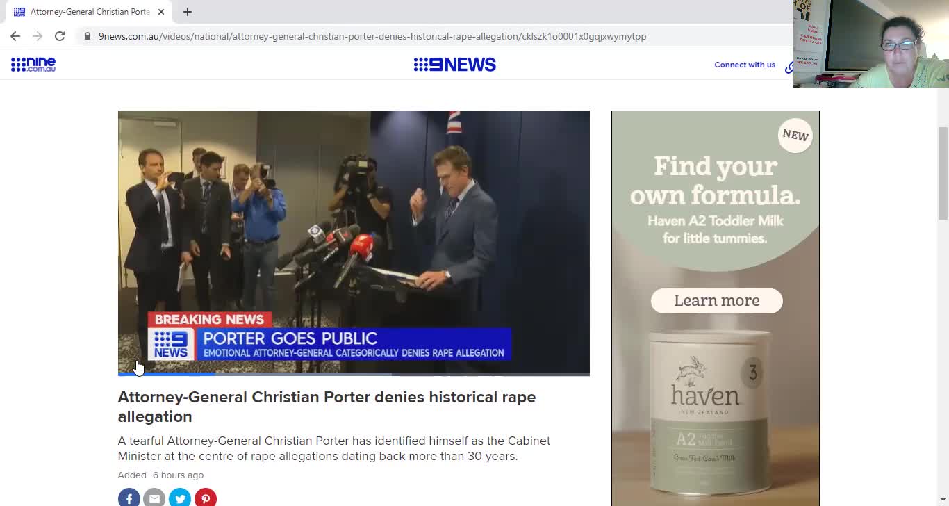 Christian Porter AG Aust outs himself as the cabinet minister accused of rape