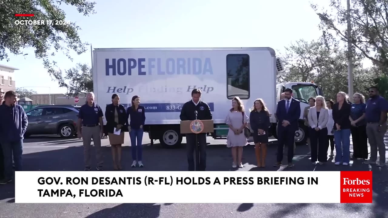 DeSantis Promotes Disaster Relief Efforts Following Hurricanes Helene And Milton