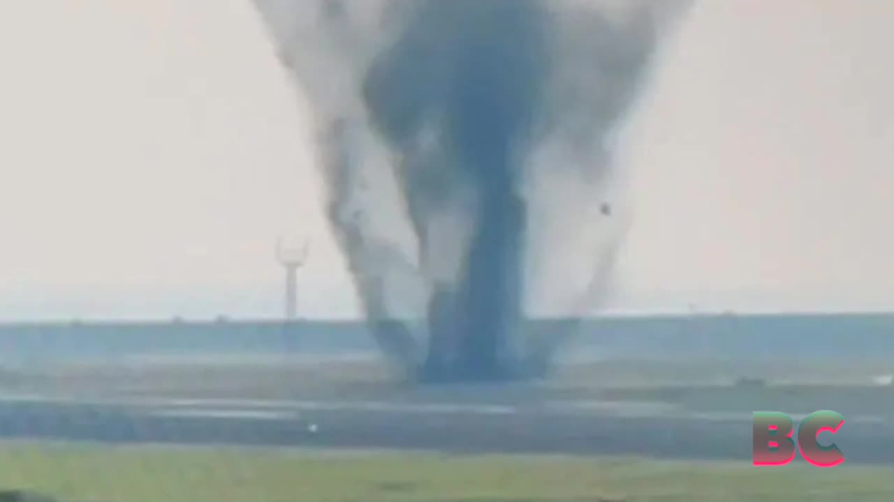 500-pound bomb dropped during World War II explodes at Japanese airport
