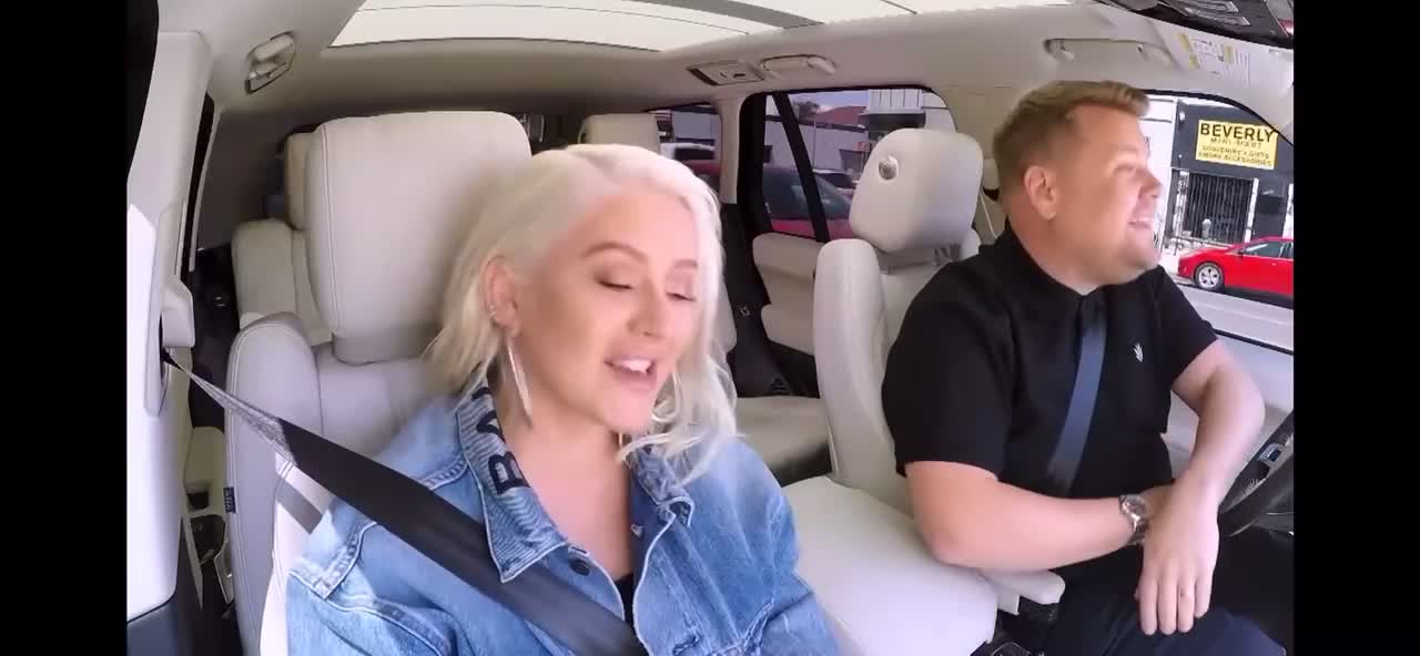 Carpool Karaoke with Christina Aguilera and James corden