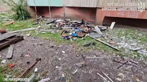Last night, the Russian army set fire to high-rise buildings in the Central district