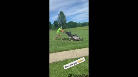 A lawn mower is much harder to drive than a motorcycle
