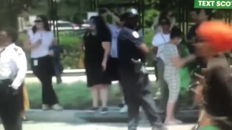 DC: Protesters "arrested" are not in handcuffs. July 19, 2022.