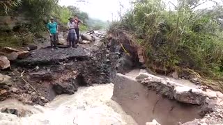 Desbordamiento de una quebrada agrava la situación por falla geológica en Enciso