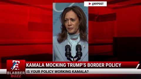 Kamala Mocking Trump's Border Policy