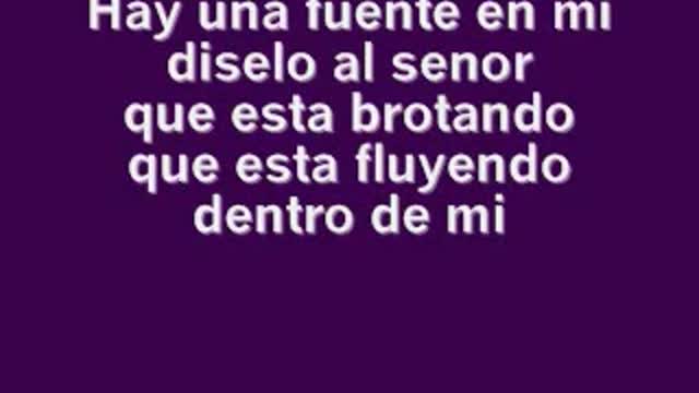 Hay una fuente en mí