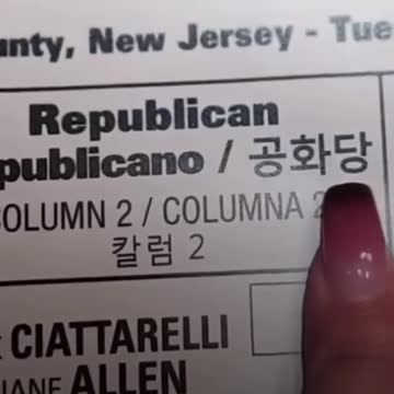 NEW JERSEY: video of a NJ voting machine that was rigged to not select Ciattarelli. COINCIDENCE?