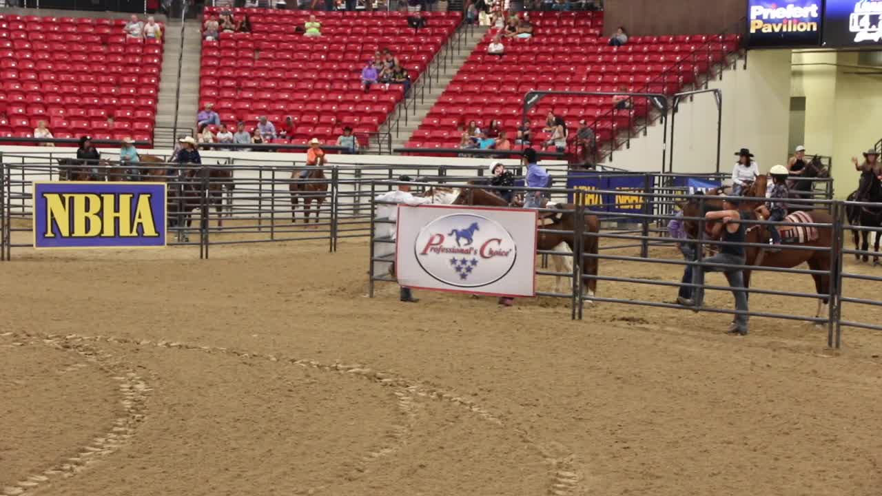 Barrel racing championship at South Point casino on June 2, 2017.