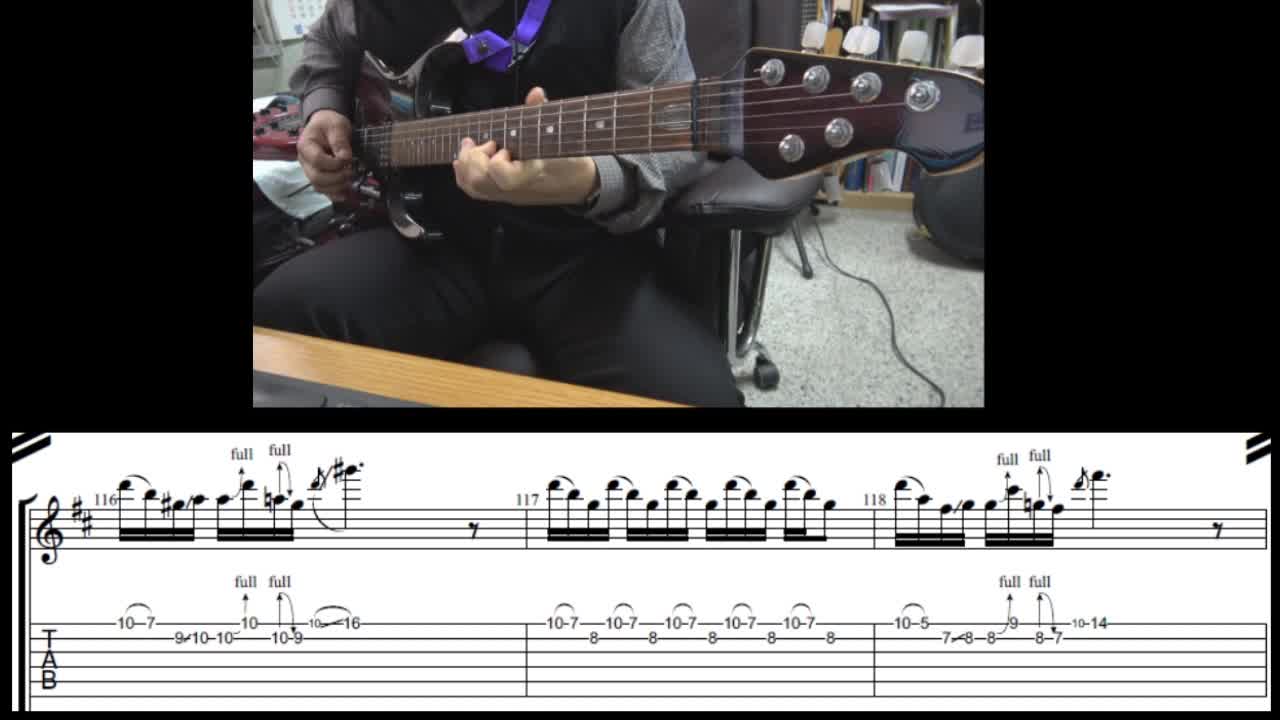 Hotel California (1980 live version) - Don Felder part with full tab. score