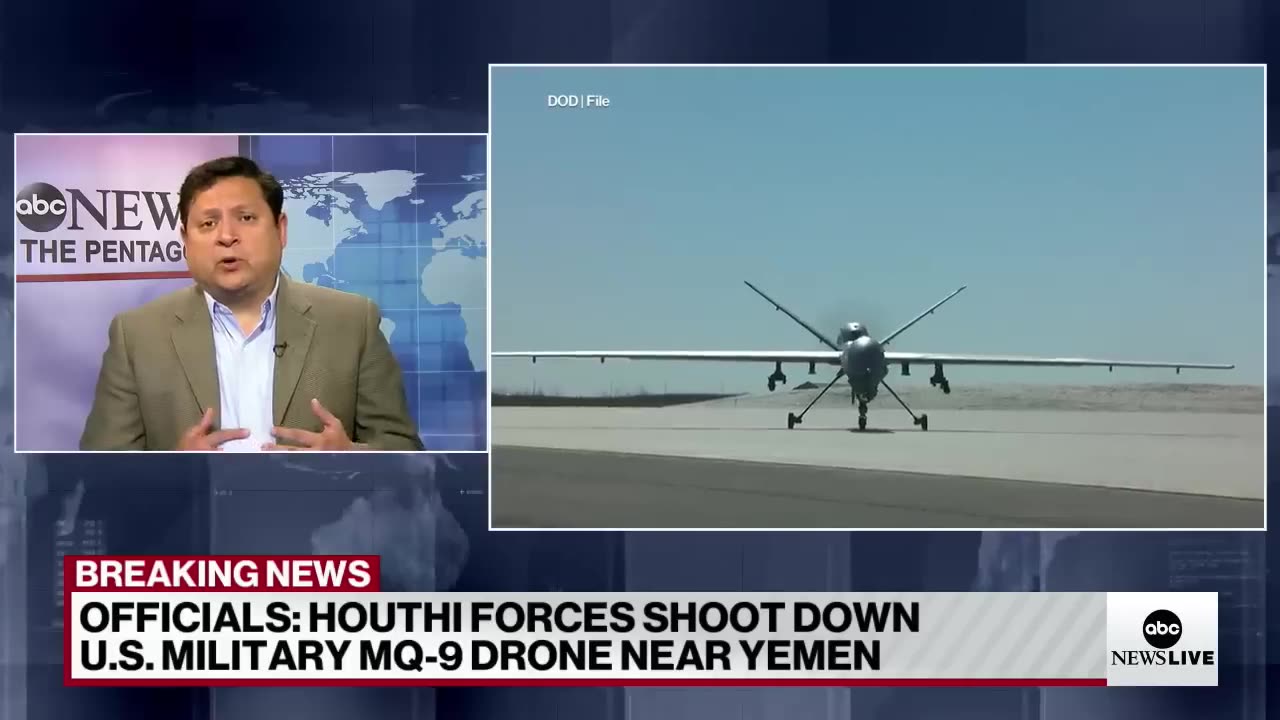 Houthi forces shoot down US military drone near Yemen: Officials