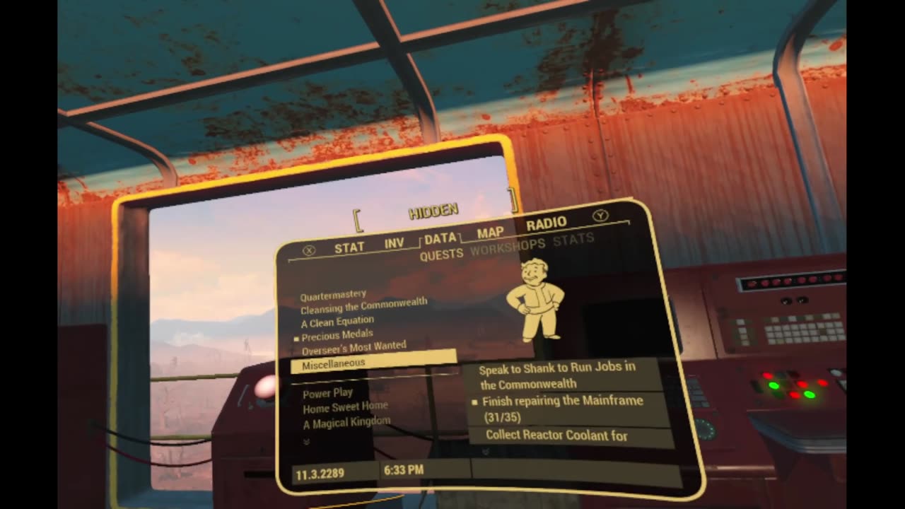 fallout 4 vr p45 - a lifetime supply of nukacola or a head in a jar wearing a t shirt