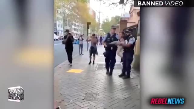 Australian separate mother from toddler and arrest her for not wearing mask 9-24-2021