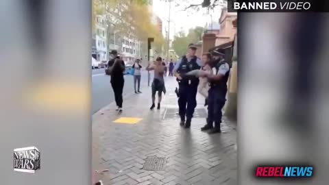 Australian separate mother from toddler and arrest her for not wearing mask 9-24-2021