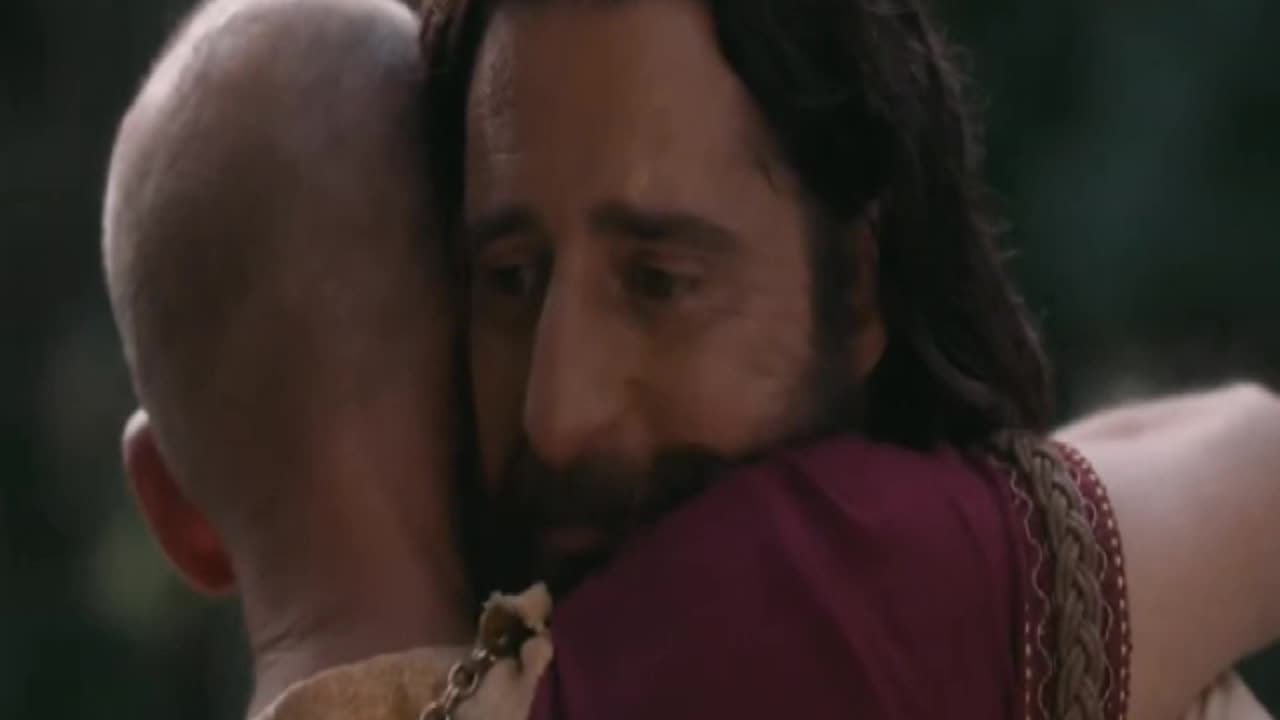 Touching moment from the Chosen Season Four- Episode Four- Gaius is hugging Jesus