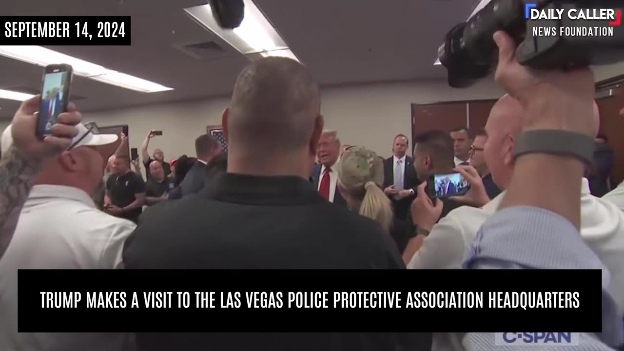 Trump Visits Las Vegas Police Protective Association Headquarters