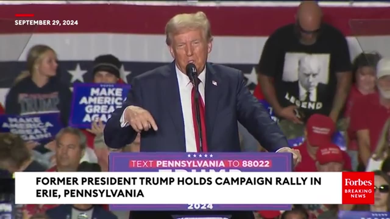 Trump Stops Rally Speech To Play Supercut Of Harris: 'There's Something Wrong With Kamala'