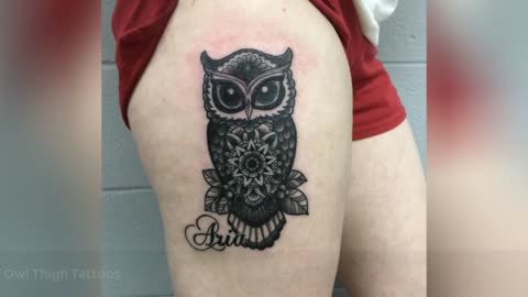 Unique Thigh Tattoos For Women