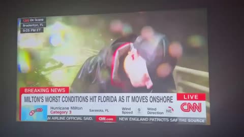 😆 Anderson Cooper Got Smacked In The Face With Debris While Covering Hurricane Milton Live On CNN