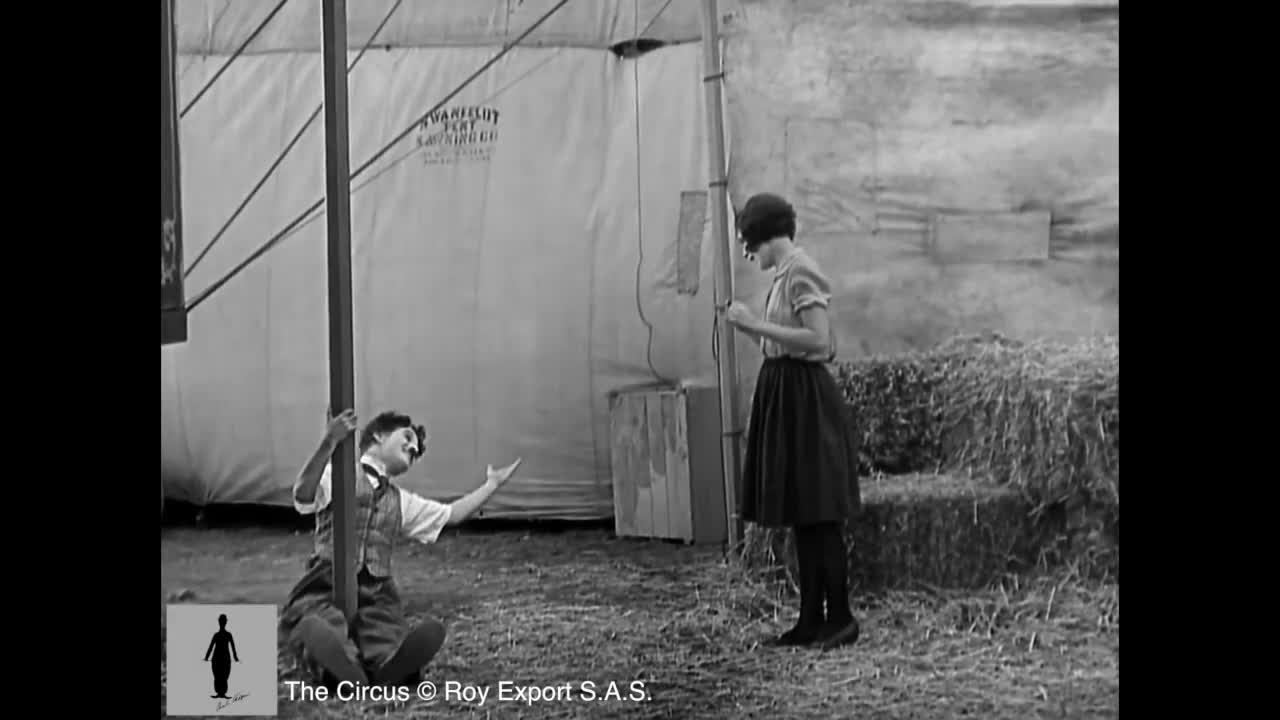 Charlie chaplin - The lion cage - Full scene (The circus, 192l)