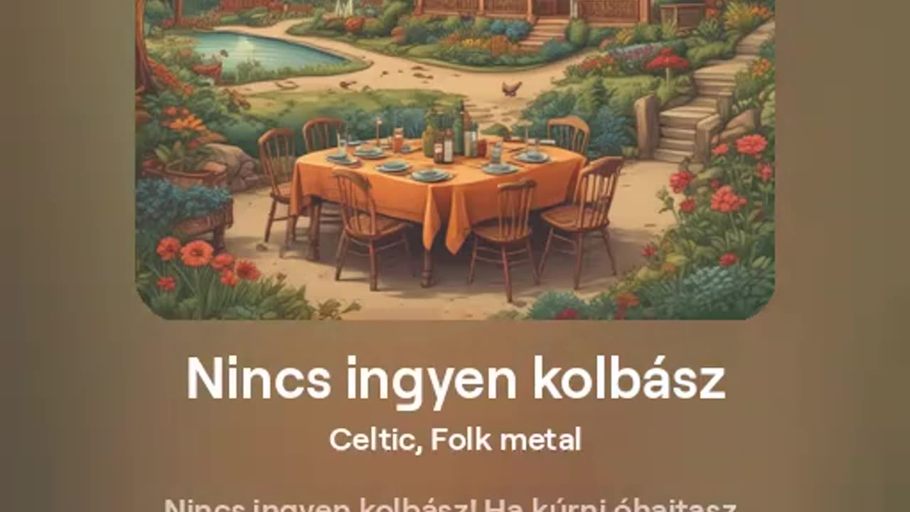 Nincs ingyen kolbász - AI-generált folkmetál vicces szöveggel